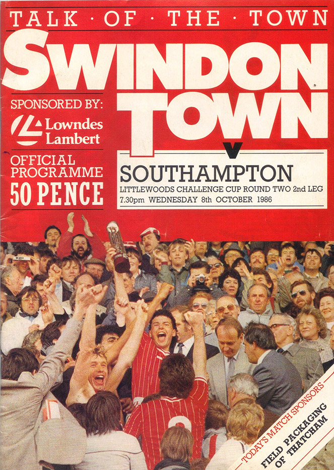 <b>Wednesday, October 8, 1986</b><br />vs. Southampton (Home)